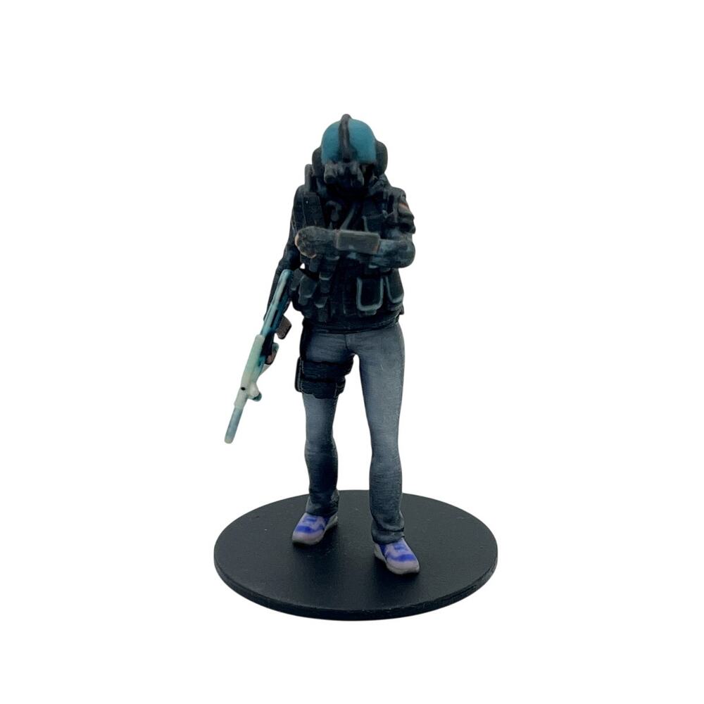 Rainbow Six Siege IQ Elite Figure, blue uniform Rifle - Ubisoft Collectible -M14